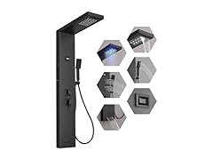 BWE LED Shower Panel Tower System 5-Function