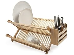 Core Bamboo Dish Rack With Utensil Holder