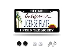  Hit Me Need Money License Plate Frame
