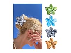 SHINLEA Flower Claw Clips, 4PCS Hawaiian Plumeria