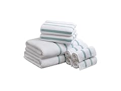 Comfort Spaces Zero Twist Bath Towel Set Cotton 8Pc