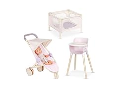 LullaBaby – 14-Inch Realistic Baby Doll & Accessory Bundle