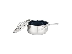 Viking 4-Ply Sauce Pan with Lid, 3 Quart Blue/Silver
