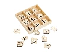SUPVOX 45Pcs Small Wooden Houses Unfinished
