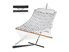Everyfun W0568 Cotton Rope Hammock with Polyester Pad