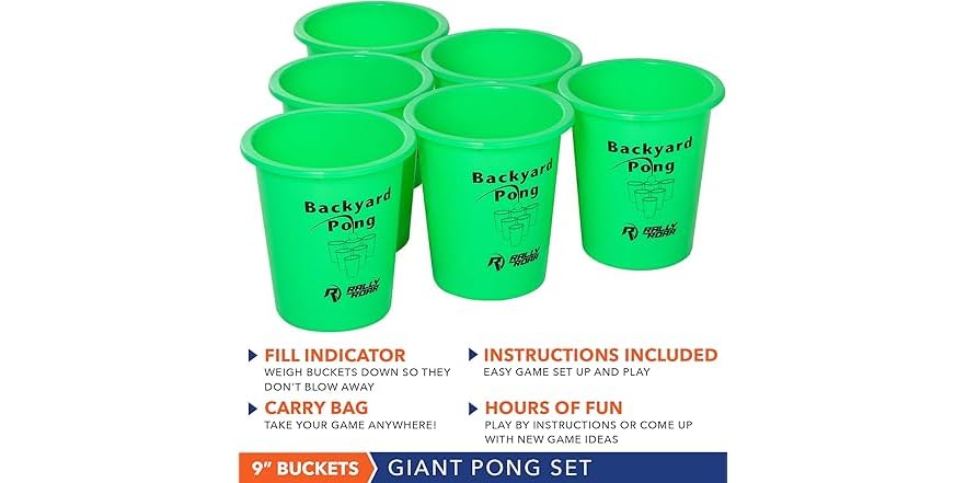 Rally Roar Jumbo Premium Beer Pong Set