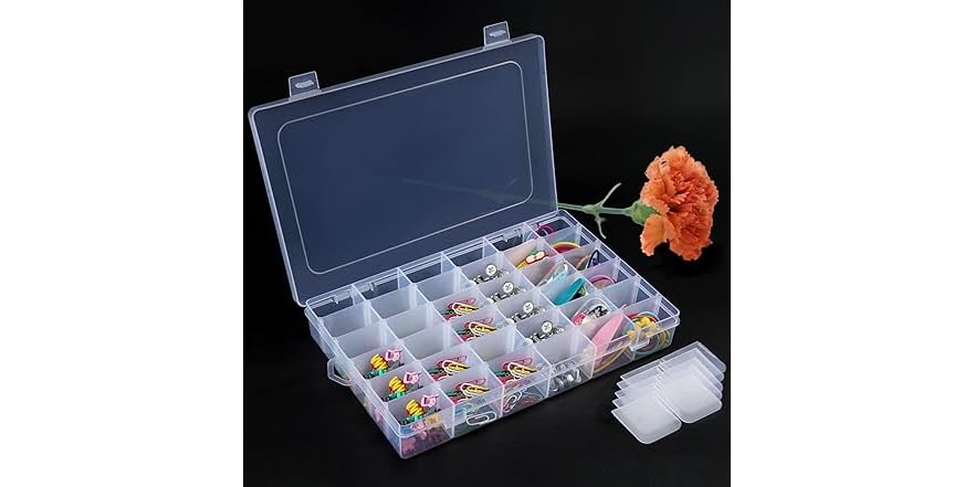 36 Grids Clear Craft Storage Boxes