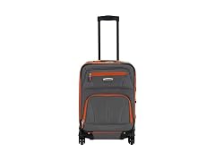 Rockland Pasadena Expandable Spinner Carry-on 19", Charcoal