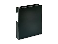 Business Source 1.5" D-Ring Binder, Blac