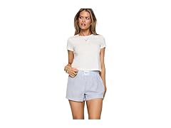 Princess Polly Sincar Striped Boxer Shorts