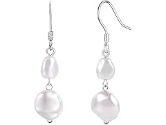 Tyluzem Trendy Pearl Drop Earrings 