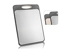 Kloahmo Large 16" x 11" Double-Sided 304 Cutting Board 