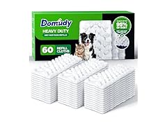 Domudy 60 Count Heavy Duty Dry Sweeping Cloths Refills