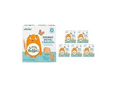 5PK Little Bellies Organic Animal Crackers 4.58 oz.