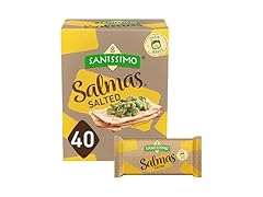 Sanissimo Salmas Salted, 40 packs of 3 Crackers