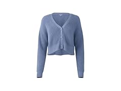 Florence By Mills Women Side Cropped Cardi Sweater
