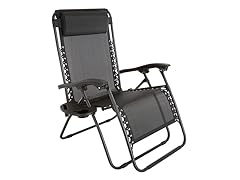 Oversized Zero Gravity Chair with Pillow and Cup Holder