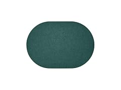 Fortessa Loft Felt Placemat, 13.3 x 16.5 Oval Placemat (Set of 4), Forest