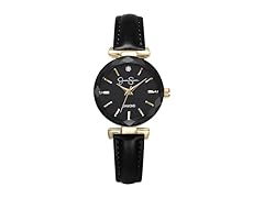 Jessica Simpson Round Watch Leather Band