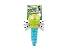 Bow Wow Pet Squeaky Plush Dog Toy with Crinkle Dragonfly