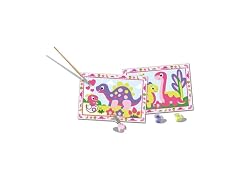 Ravensburger CreArt Junior Pink Dinosaurs Paint‑by‑Number Kit