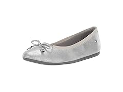 Kid's Hush Puppies Girls Silver Flat (11.5)