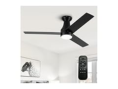 WHOSE LAMP AM-01B102A 48 Inch Low Ceiling Fan