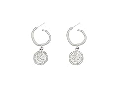 DOUBNINE Gold Coin Earrings