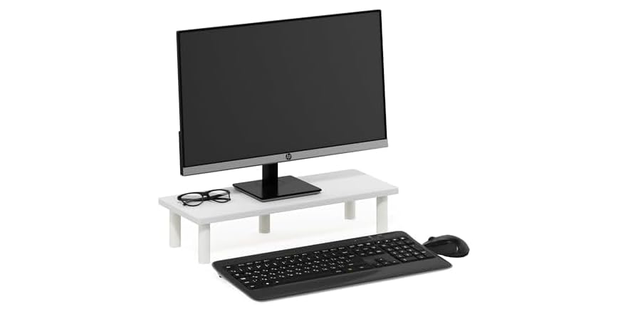 Furinno Monitor Stand Riser, White