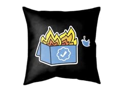 "Verified Trash Fire" Medium Double Sided Pillow