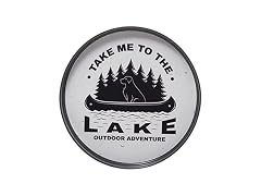 Pfaltzgraff Decorative Plastic Serving Dish Round, Lake