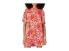 Amazon Essentials Twill Shirt, Bright Poppy (XXL)