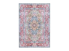 Superior Rustic Medallion Non-Slip Indoor Rug
