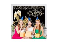 Dorcev 10x8ft Happy Birthday Backdrop