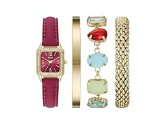 Folio Three-Hand Purple Strap Watch