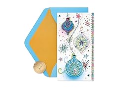 Papyrus Christmas Card w/ Colorful Ornament