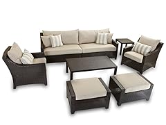 8-Piece Sofa and Ottoman Set, Slate
