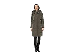 Cole Haan Womens Taffeta Down Coat