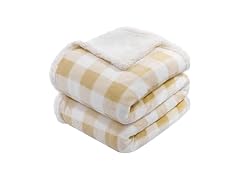 BEAUTEX Sherpa Fleece Blanket Twin Size