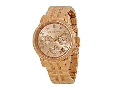 Michael Kors Women's MK6077 Chronograph Ritz Rose Gold-Tone Watch