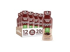 Ripple Vegan Protein Shake | Chocolate 12 Oz, 12 Pack