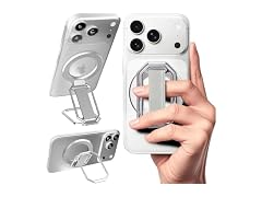 HYCZAAE Silver 4-in-1 Phone Grip Stand