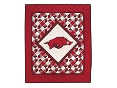 University of Arkansas Quilted Throw