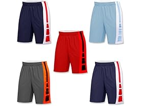 Men's Active Athletic Performance Shorts 5-Pack