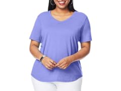 Hanes Women Just My Cotton Jersey T-shirt