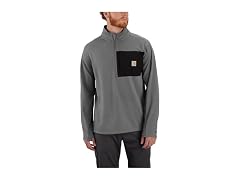 Carhartt Men Force Mock Neck Half-Zip T-Shirt