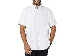 Amazon Essentials Men Stretch Oxford Pocket Shirt