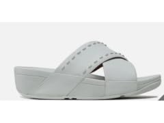 FitFlop Lulu Rubber-Stud Cross Slides