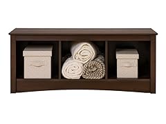 Espresso Cubbie Bench