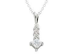 Cubic Zirconia Pendant Necklace